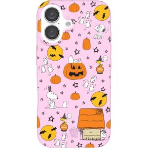 VELVET CAVIAR x Snoopy Phone Case for iPhone 16 Plus – Compatible with MagSafe [10ft Drop Tested] – Pink, Snoopy Be Mine(Pink Pumpkin Snoopy)