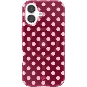 VELVET CAVIAR x Snoopy Phone Case for iPhone 16 Plus – Compatible with MagSafe [10ft Drop Tested] – Pink, Snoopy Be Mine(Raspberry Polka Dot)