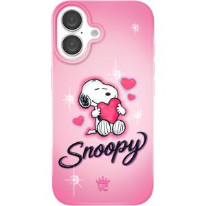 VELVET CAVIAR x Snoopy Phone Case for iPhone 16 Plus – Compatible with MagSafe [10ft Drop Tested] – Pink, Snoopy Be Mine(Snoopy Be Mine)