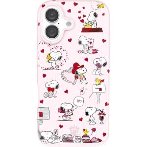 VELVET CAVIAR x Snoopy Phone Case for iPhone 16 Plus – Compatible with MagSafe [10ft Drop Tested] – Pink, Snoopy Be Mine(Snoopy Lovely Moods)