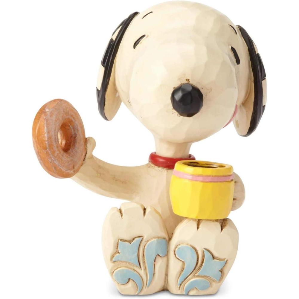 image:imageEnesco 6001297 Jim Shore Peanuts Snoopy Donuts and Coffee Miniature Figurine 3 Inch MulticolorSnoopy Donuts and Coffee