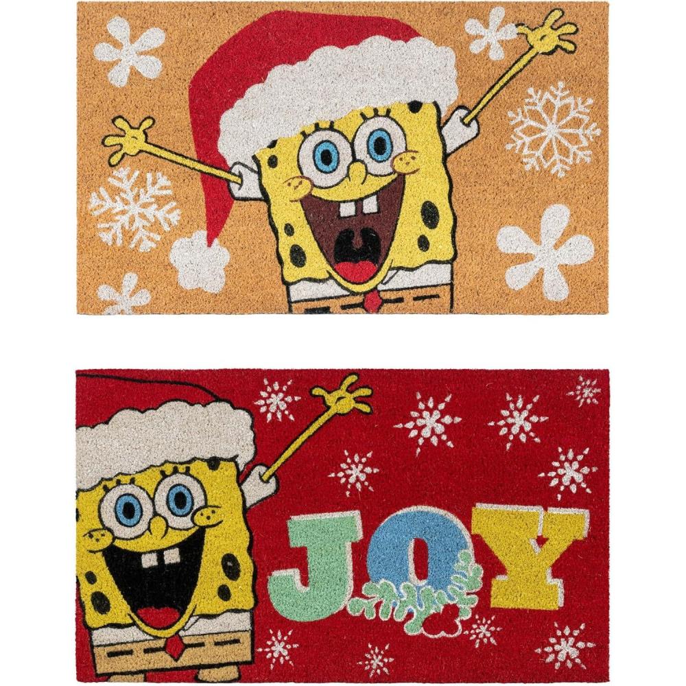 image:imageGertmenian Peanuts Snoopy Coir Doormat  2x3 Welcome Mat 2Pack Ideal for High Traffic Areas in Front Door Garage Entryway  Welcome 80022Spongebob SantaHo Ho Ho