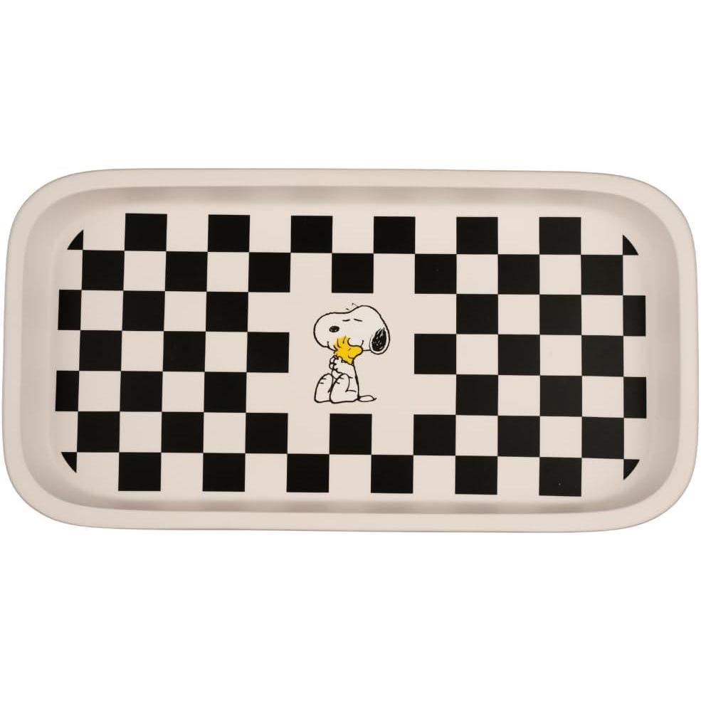 image:imagePeanuts Snoopy Checkered Trinket Tray Jewelry Dish Officially Licensed Product by Franco CollectiblesWhite  Peanuts Snoopy Trinket Tray