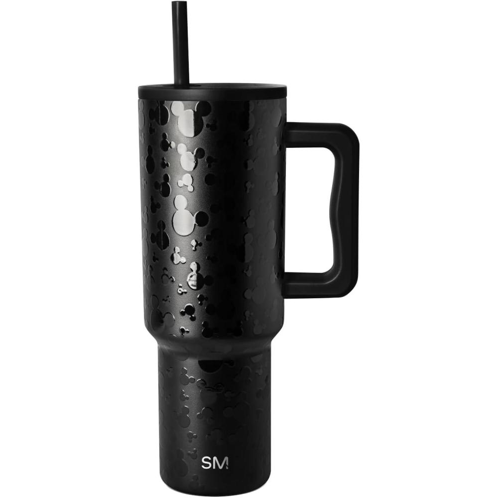 image:imageSimple Modern Peanuts 40 oz Tumbler with Handle and Straw Lid  Insulated Reusable Stainless Steel Water Bottle Travel Mug  Gifts for Women Men  Trek Collection  40oz  Snoopy SportsDisney Iconic Mickey