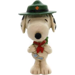 Enesco 6001297 Jim Shore Peanuts Snoopy Donuts and Coffee Miniature Figurine, 3 Inch, Multicolor(Snoopy Beagle Scout)