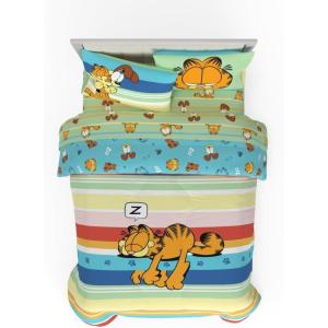Franco Peanuts & Snoopy Classic Pals Super Soft Comforter and Sheet Set, 5 Piece Queen Size, (Official Licensed Product) Collectibles(Garfield)
