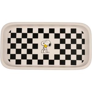 Peanuts Snoopy Checkered Trinket Tray Jewelry Dish (Officially Licensed Product) by Franco Collectibles(White – Peanuts Snoopy Trinket Tray)