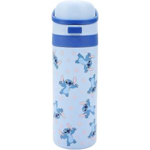 Peanuts Snoopy and Woodstock 24 Oz. Stainless Steel Water Bottle(Lilo & Stitch AOP Blue)