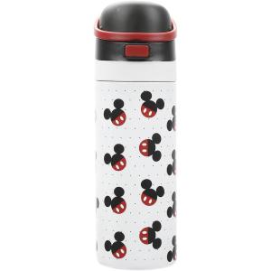 Peanuts Snoopy and Woodstock 24 Oz. Stainless Steel Water Bottle(Mickey Ears AOP White)