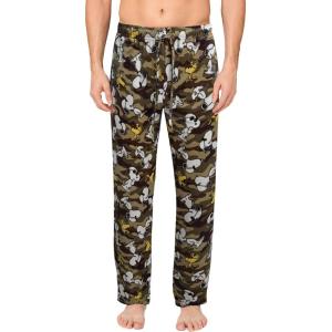 COCO BRANDS Mens Pajama Pants – Peanuts Snoopy Pajamas Breathable Soft Stretch Pajama Bottoms Sleep Pants for Men(Camo Snoopy Sunglasses)