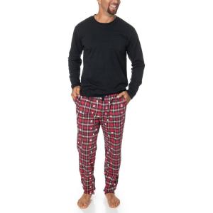 Peanuts Snoopy Family Matching Pajamas Comfy PJs Sleepwear 2-Piece Sets for Christmas(Mens Red Plaid)