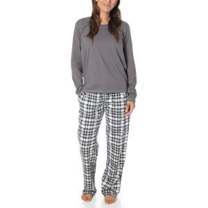 Peanuts Snoopy Family Matching Pajamas Comfy PJs Sleepwear 2-Piece Sets for Christmas(Womens Black Plaid)