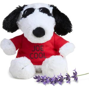 warmies Microwavable & Weighted Stuffed Animals, Red Heart Snoopy – Heated Stuffed Animal Plushie – Halloween Themed Cute Soft Plush Toys for Adults & Children (Boys, Girls, Babies & Toddlers)(Joe Cool Snoopy)