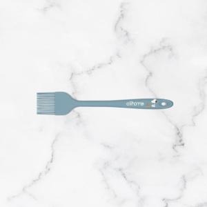 Elihome × Peanuts Silicone Basting Brush (8.75”) – Heat Resistant to 600°F, Food-Grade Platinum Silicone, Seamless 1-Piece Design, Non-Stick Safe, Dishwasher Safe, Dark Grey(Teal Grey)
